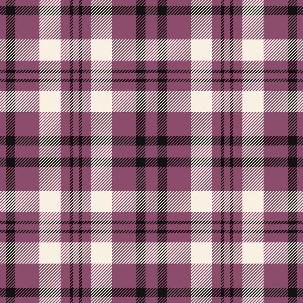Plaid seamless pattern. Check fabric texture. Vector textile print.