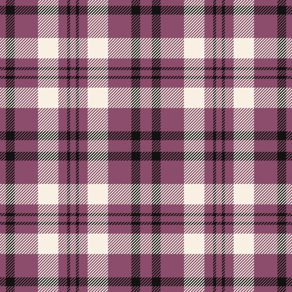 Plaid seamless pattern. Check fabric texture. Vector textile print.