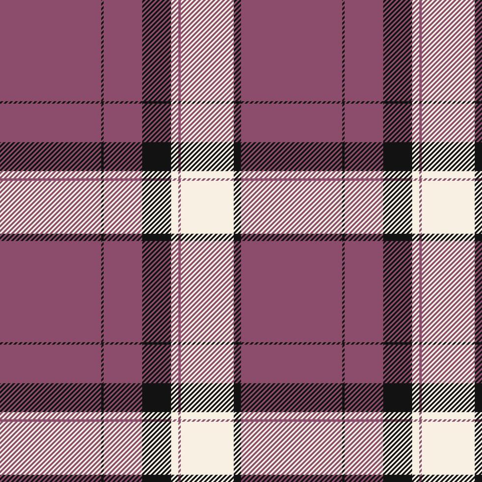 Plaid seamless pattern. Check fabric texture. Vector textile print.