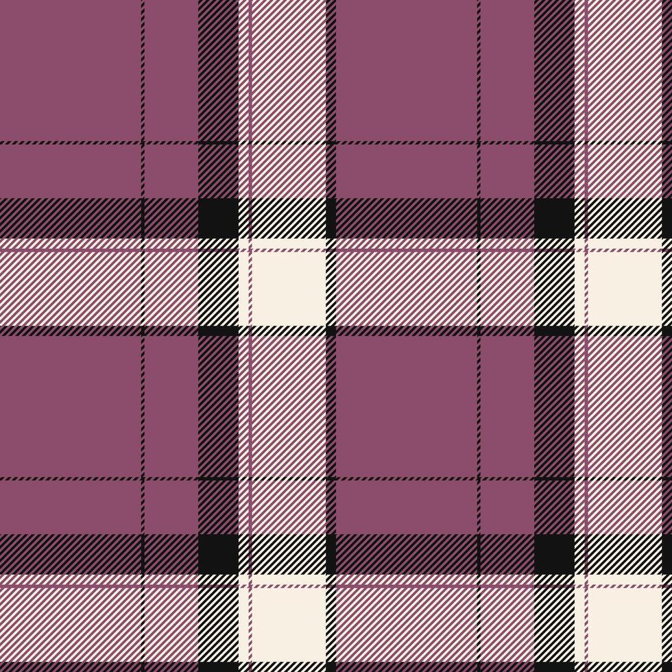 Plaid seamless pattern. Check fabric texture. Vector textile print.