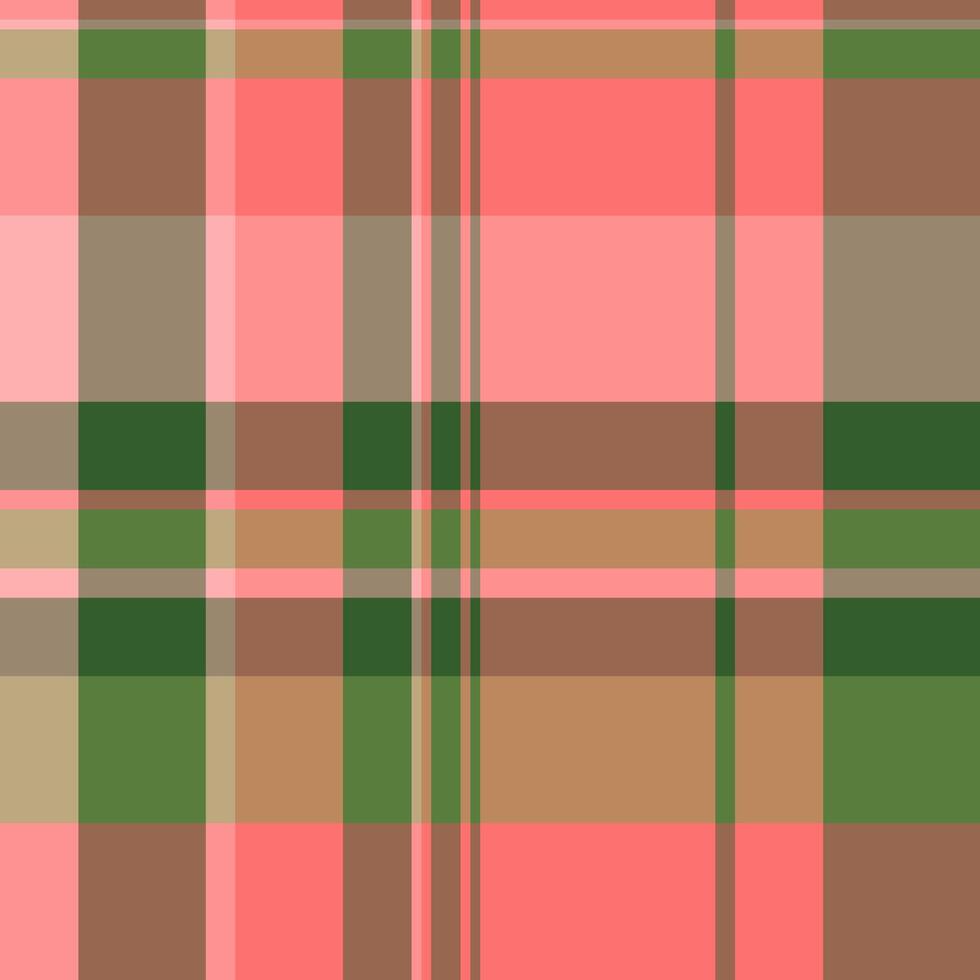 Hobby pattern texture background, repetition vector tartan textile. Male check plaid seamless fabric in red and orange colors.