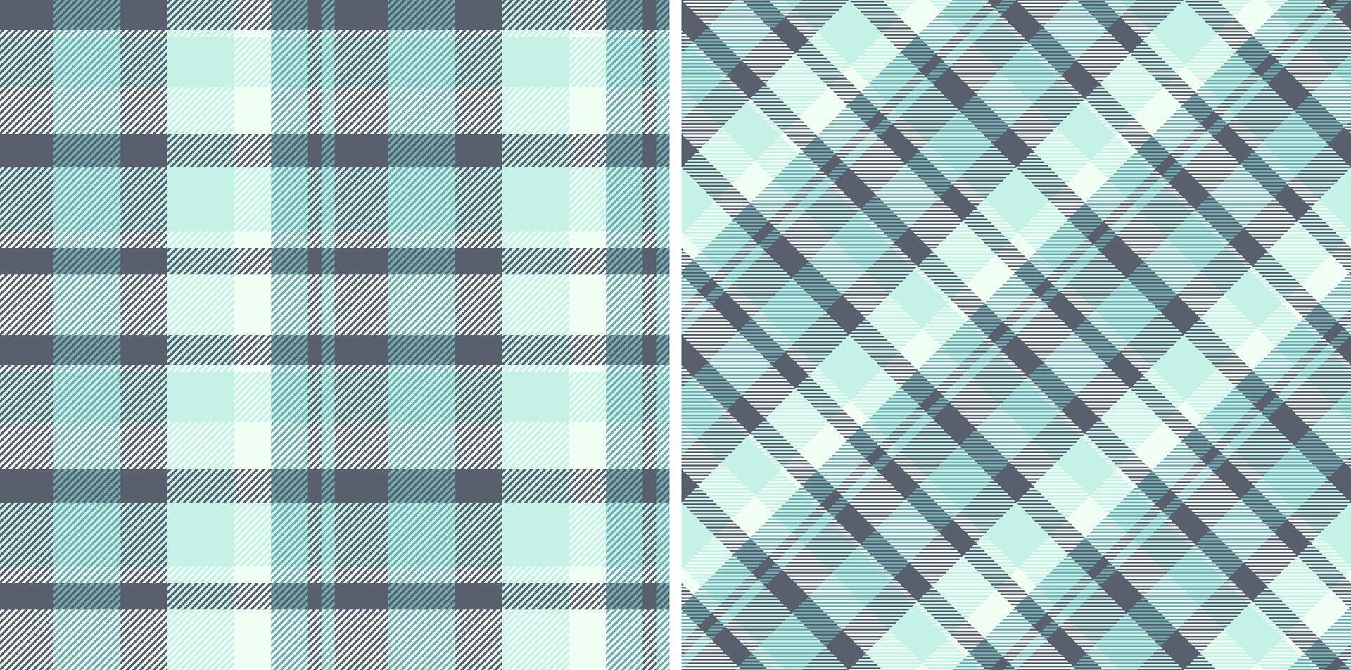 Check background texture of tartan plaid seamless with a textile vector pattern fabric. Set in winter colors. Stylish gingham patterns for clothing.
