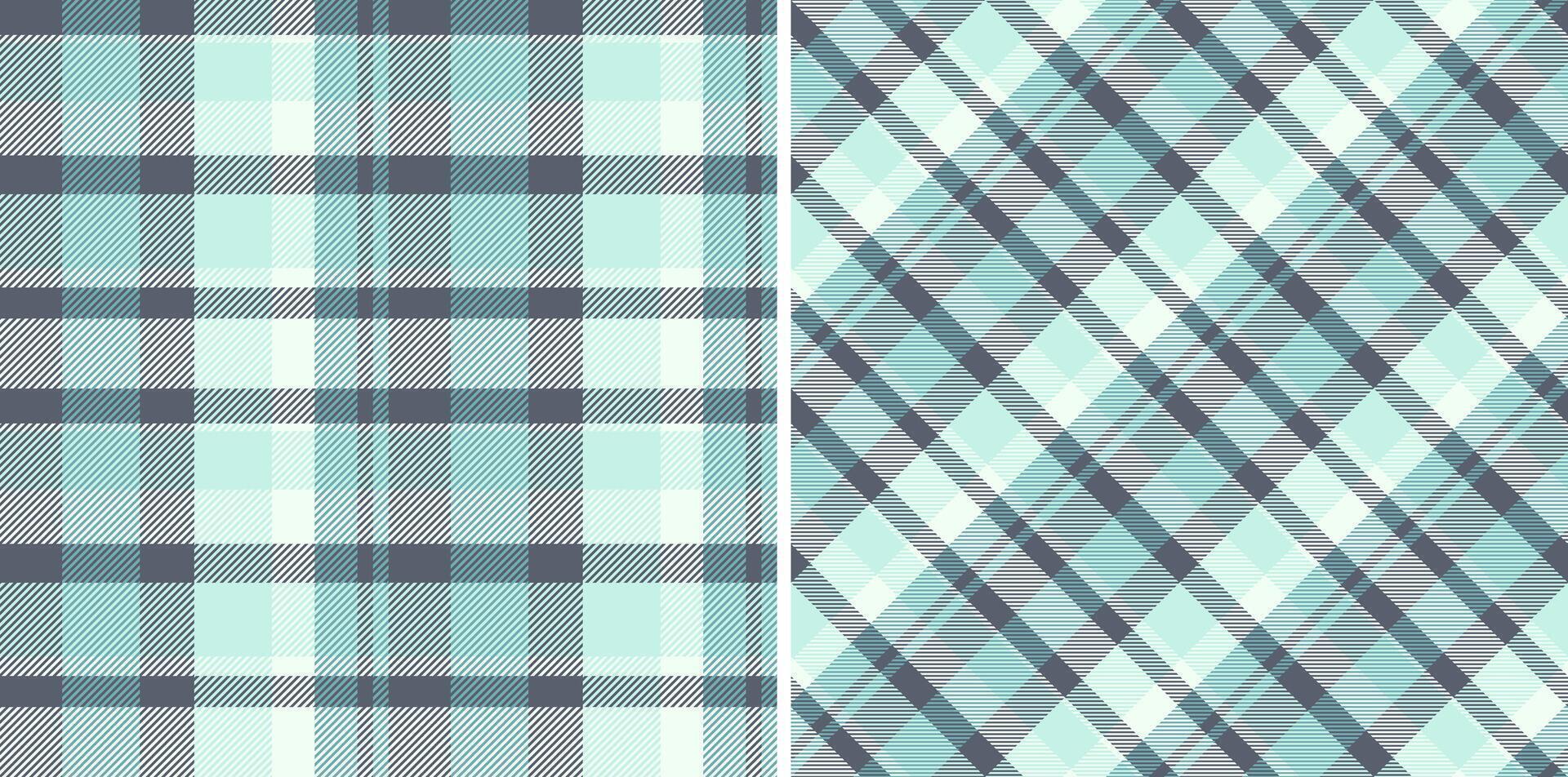 Check background texture of tartan plaid seamless with a textile vector pattern fabric. Set in winter colors. Stylish gingham patterns for clothing.