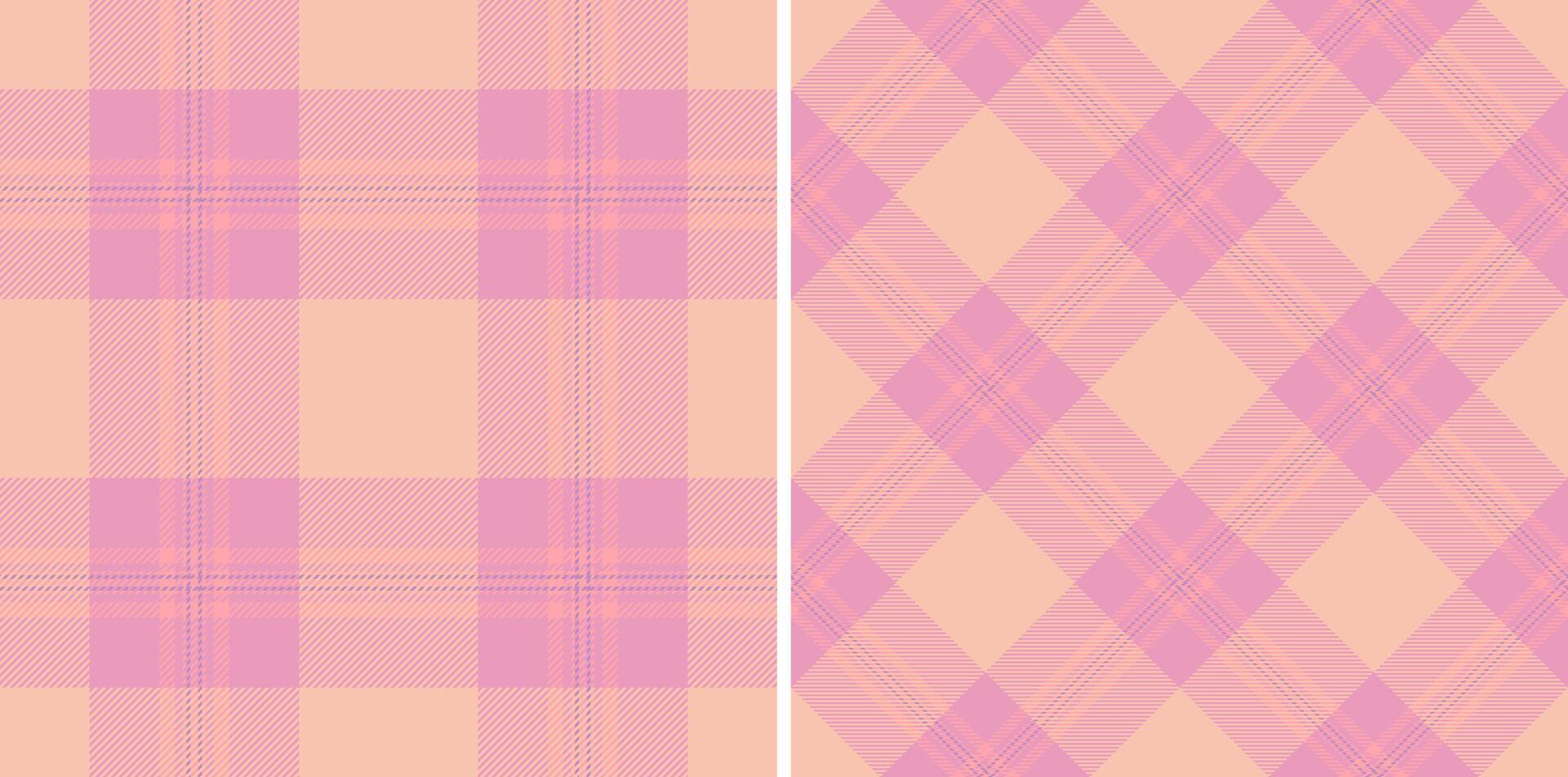 Tartan pattern textile of check plaid texture with a seamless background vector fabric.