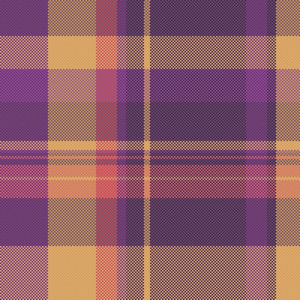 Vector fabric texture of pattern plaid background with a textile seamless tartan check.