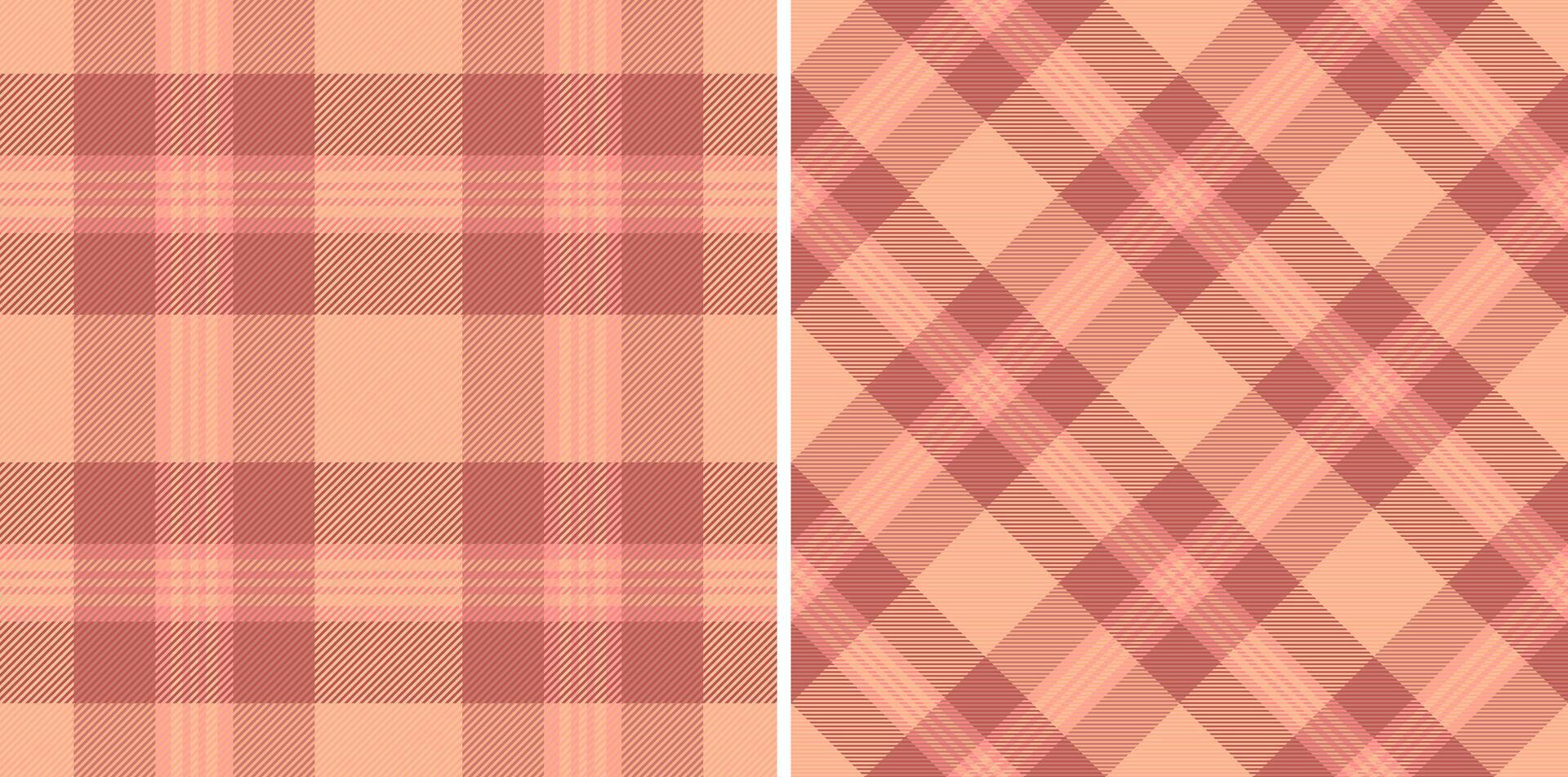 Pattern fabric textile of background check plaid with a tartan vector seamless texture. Set in fall colors. Invitation card design ideas.