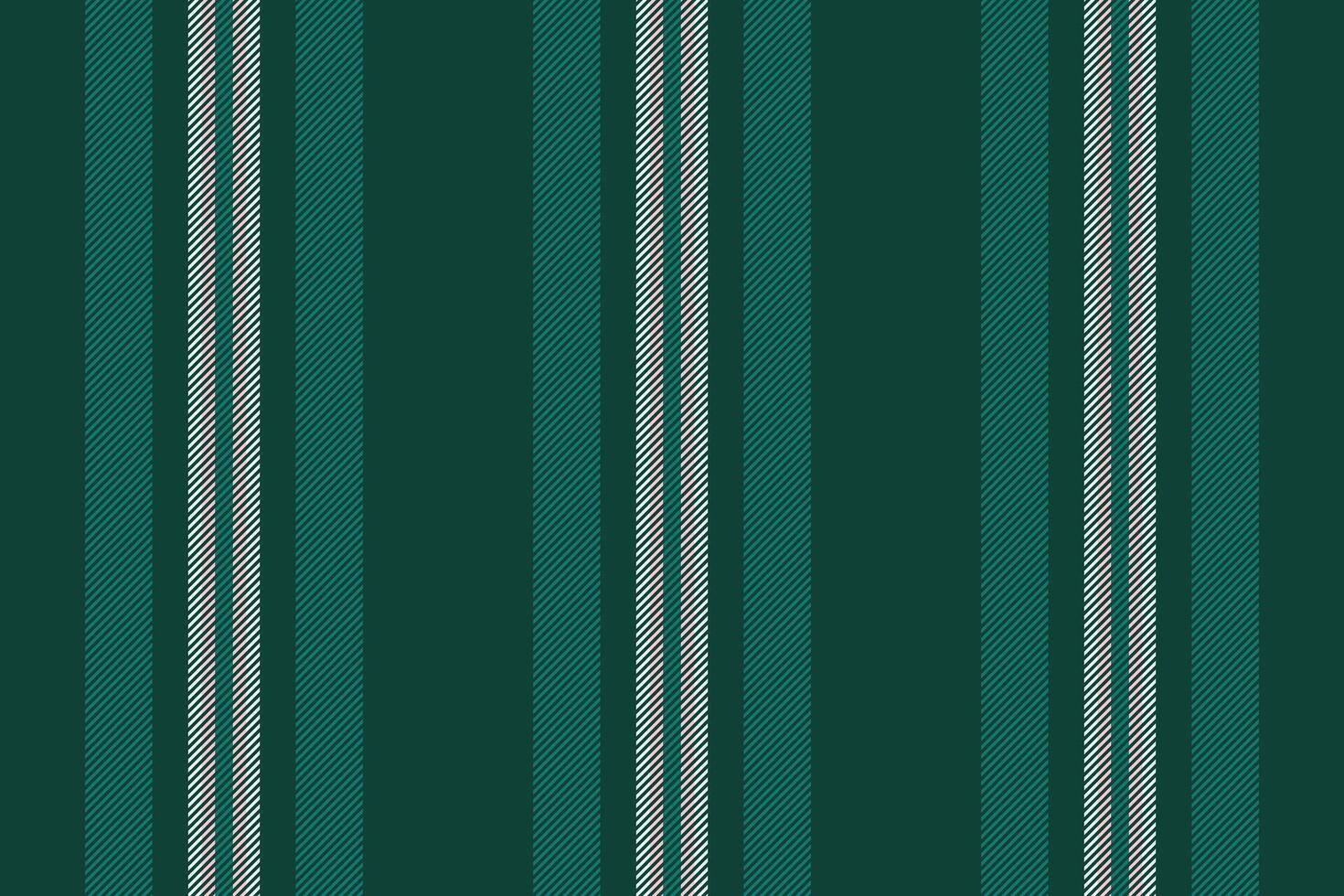 Installing pattern seamless vertical, bedding textile texture fabric. Screen stripe lines vector background in dark and teal colors.