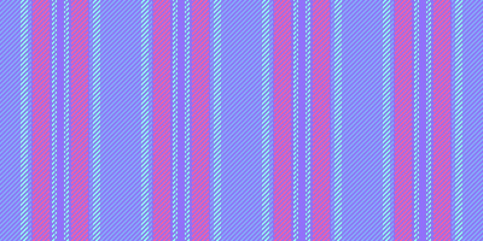 Drawing fabric seamless texture, classical stripe pattern vector. Back vertical textile background lines in indigo and blue colors. vector