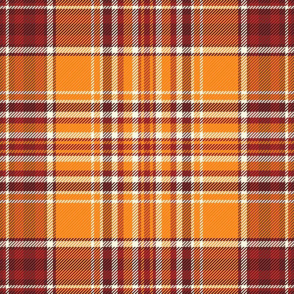 Fabric check pattern of vector background tartan with a seamless plaid textile texture.