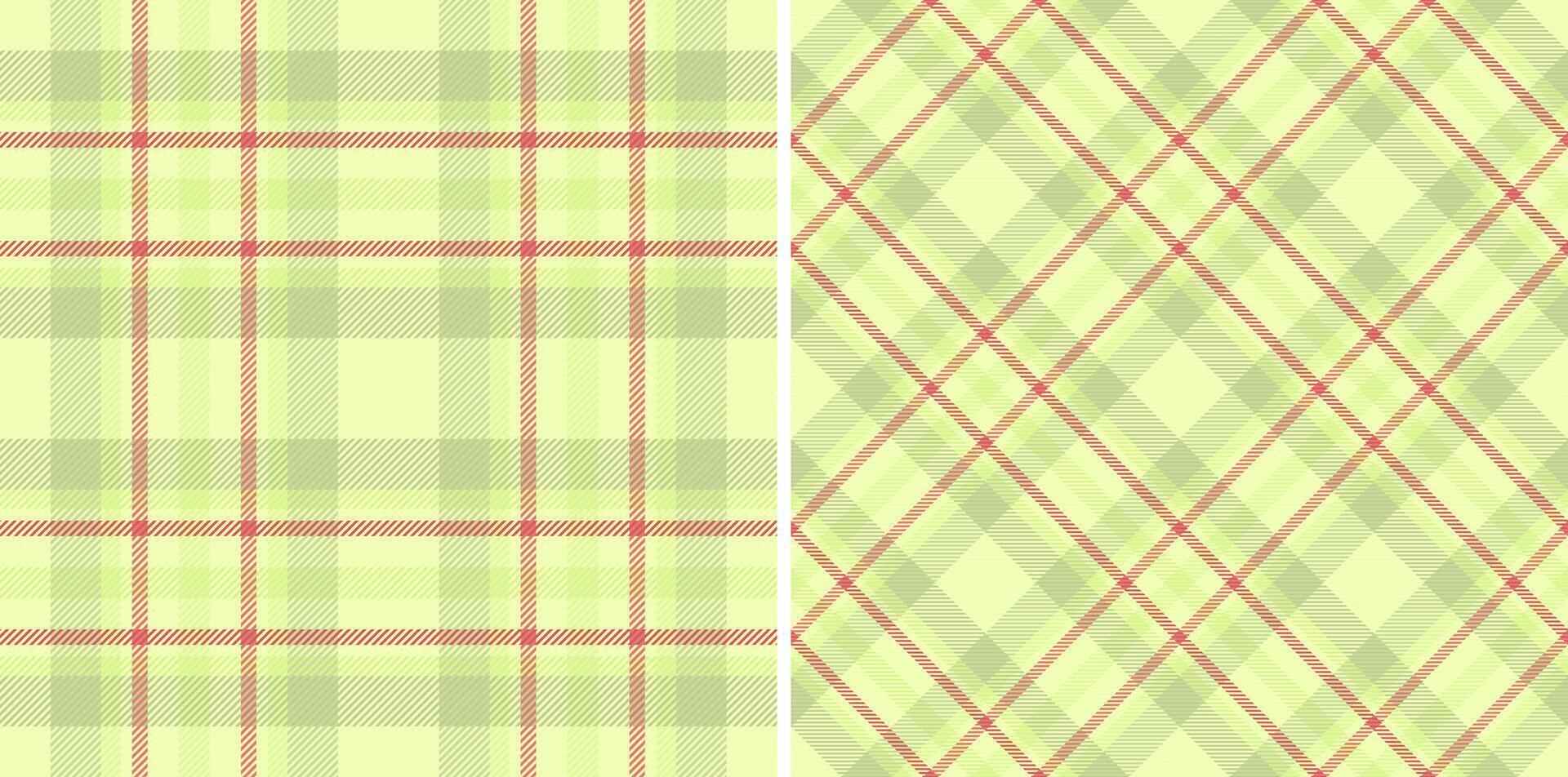 Texture vector pattern of seamless textile check with a tartan plaid background fabric.
