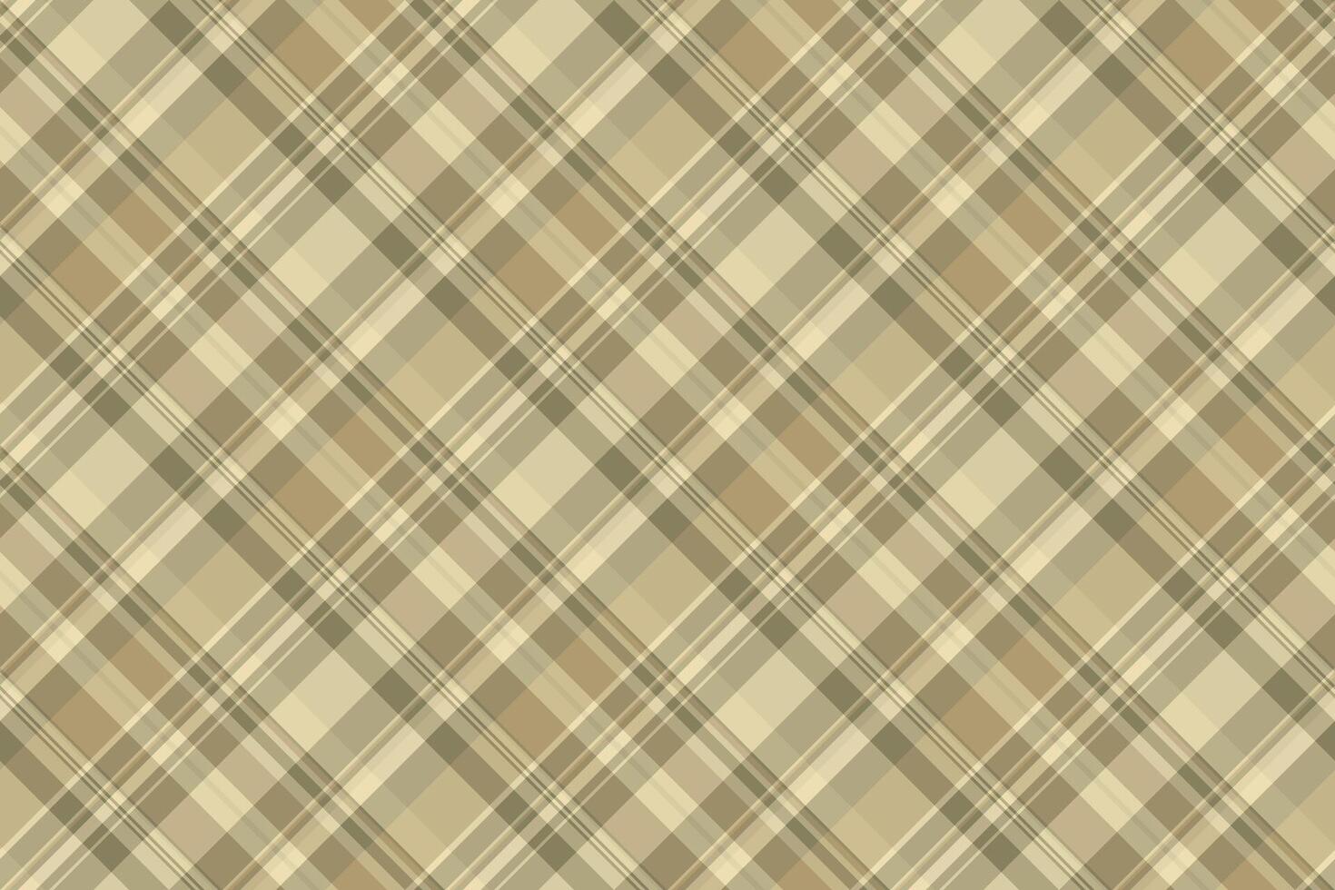 Tribal plaid tartan textile, new year texture background vector. Handmade check fabric seamless pattern in pastel and light colors. vector