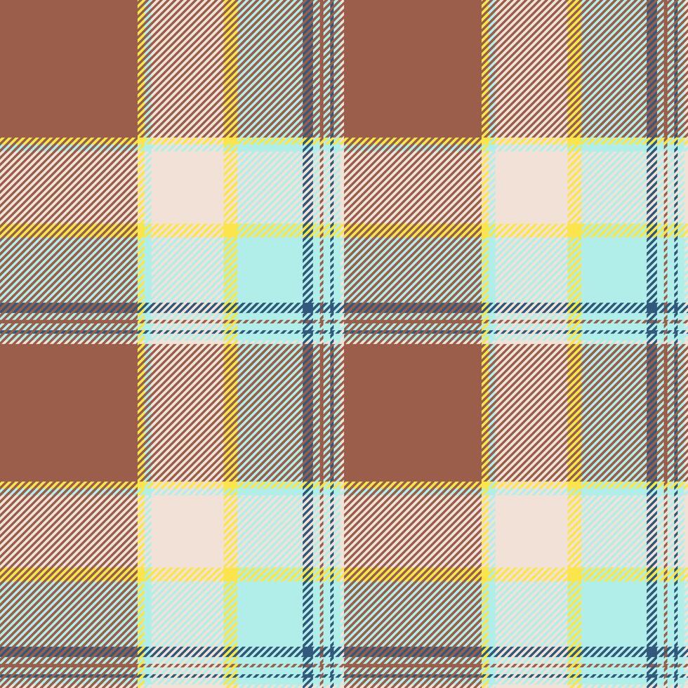 Plaid seamless pattern. Check fabric texture. Vector textile print.