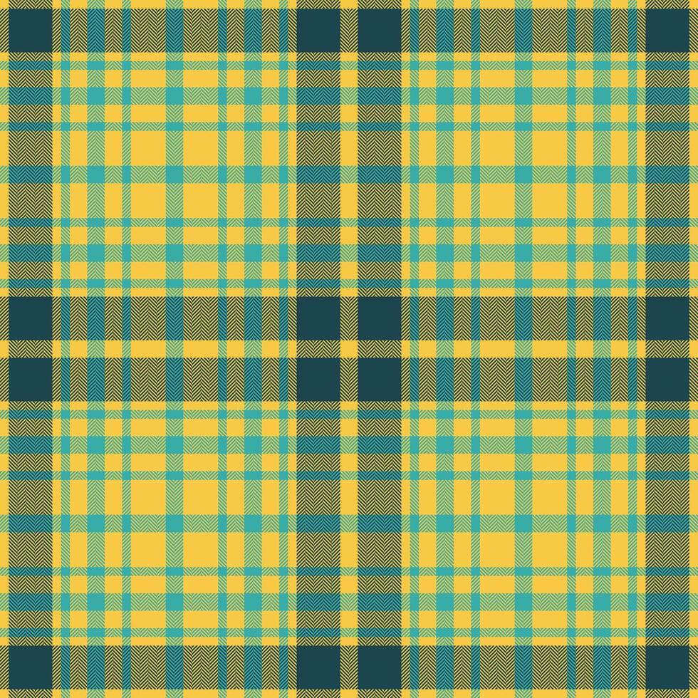 Plaid seamless pattern. Check fabric texture. Vector textile print.