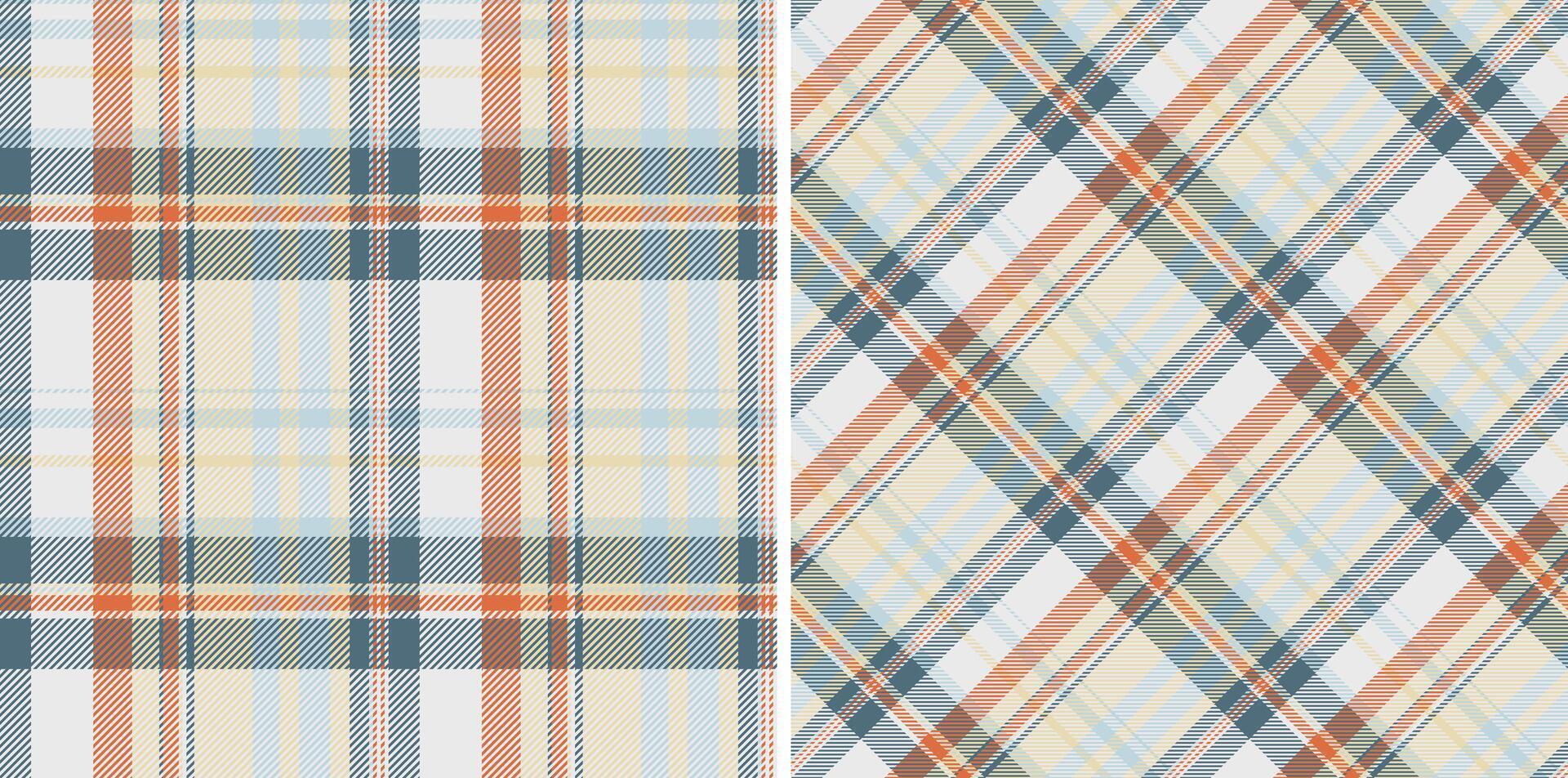 Background tartan fabric of textile check plaid with a vector seamless texture pattern. Set in trendy colors for oilcloth tablecloth designs.