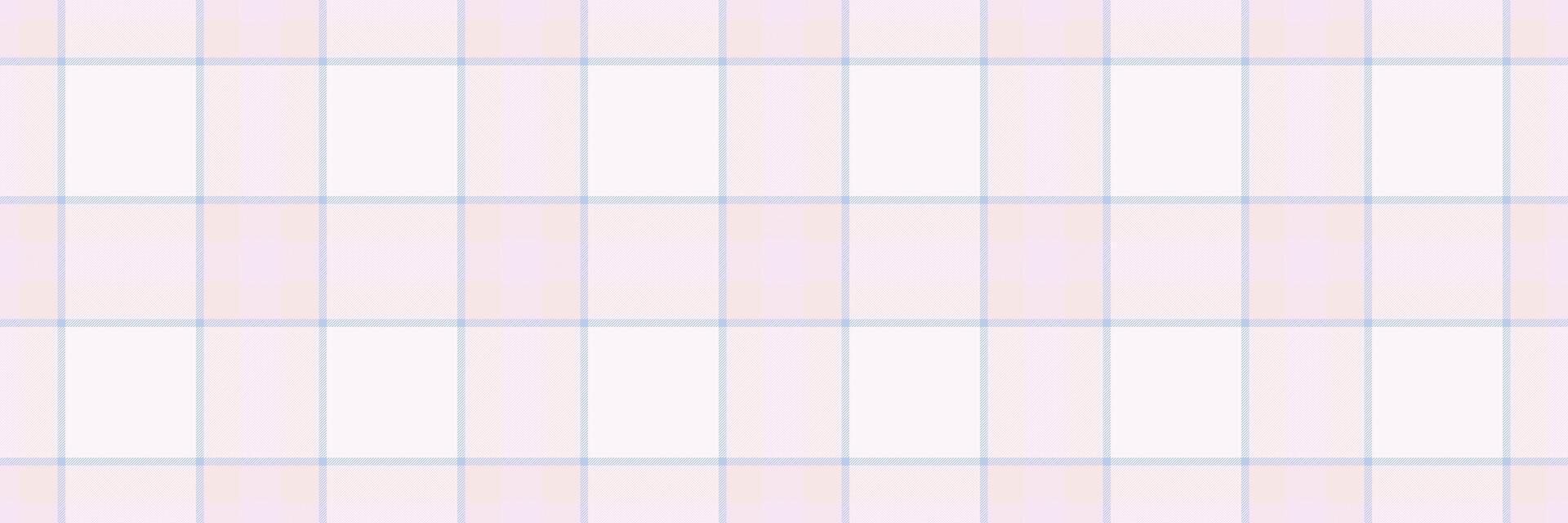 Image pattern background seamless, part fabric plaid check. No people texture textile tartan vector in white and lavender blush colors.