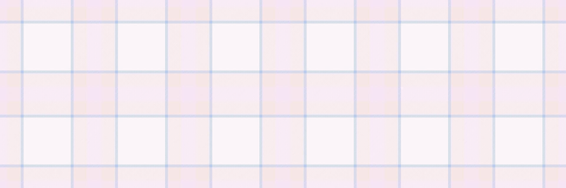 Image pattern background seamless, part fabric plaid check. No people texture textile tartan vector in white and lavender blush colors.