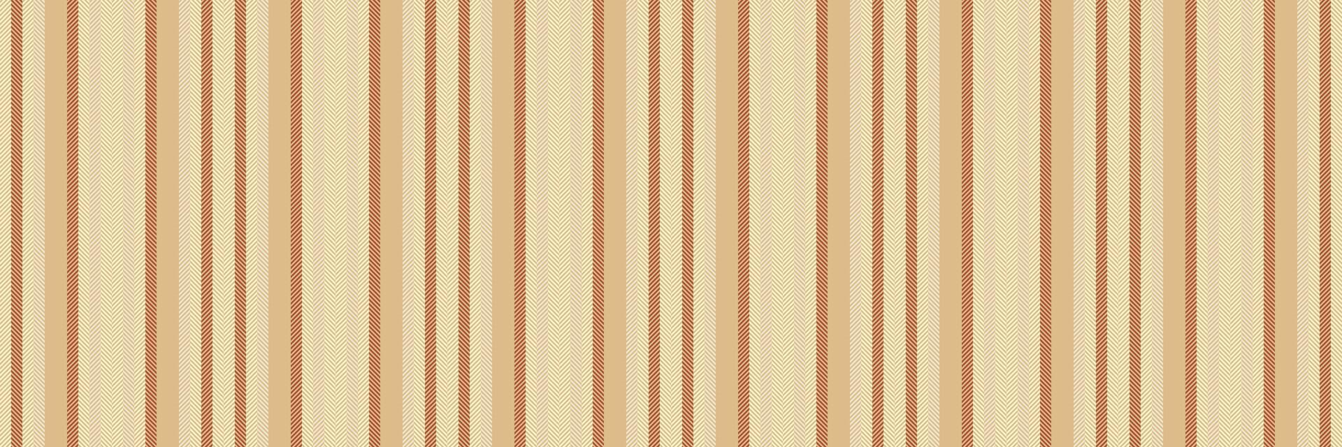 Age lines background fabric, africa pattern vector seamless. Ornament texture vertical textile stripe in burly wood and light colors.
