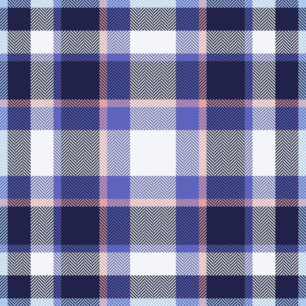 Plaid check pattern. Seamless fabric texture. Tartan textile print. vector