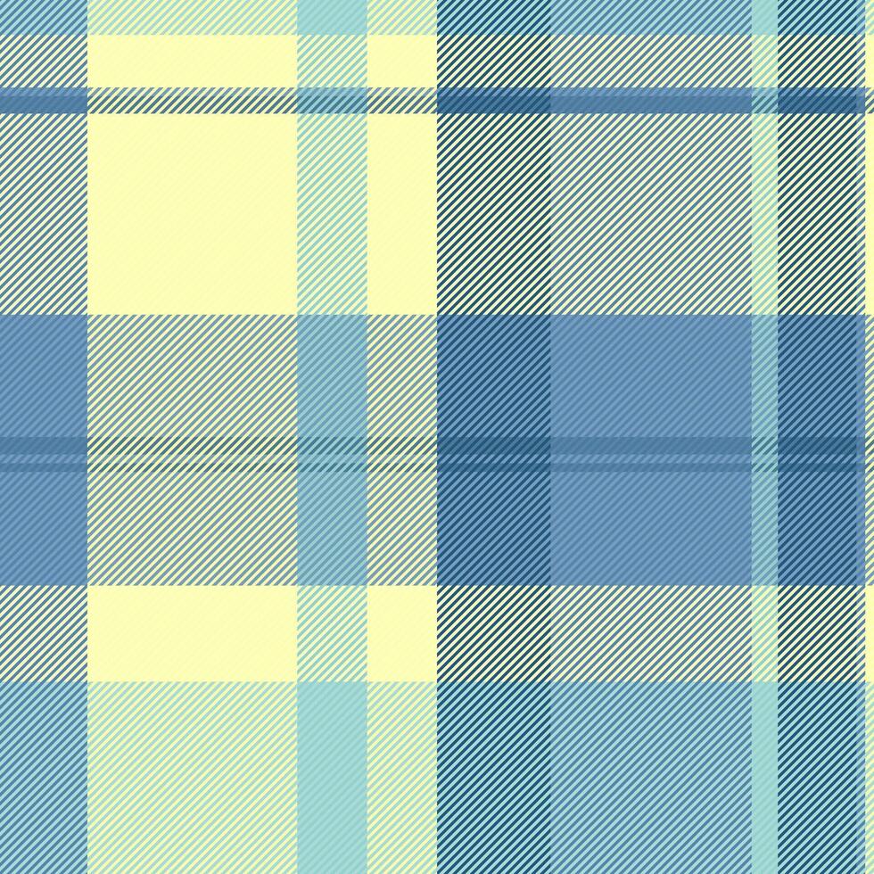 Part fabric check vector, fluffy plaid pattern texture. Decorate background seamless textile tartan in cyan and light colors. vector