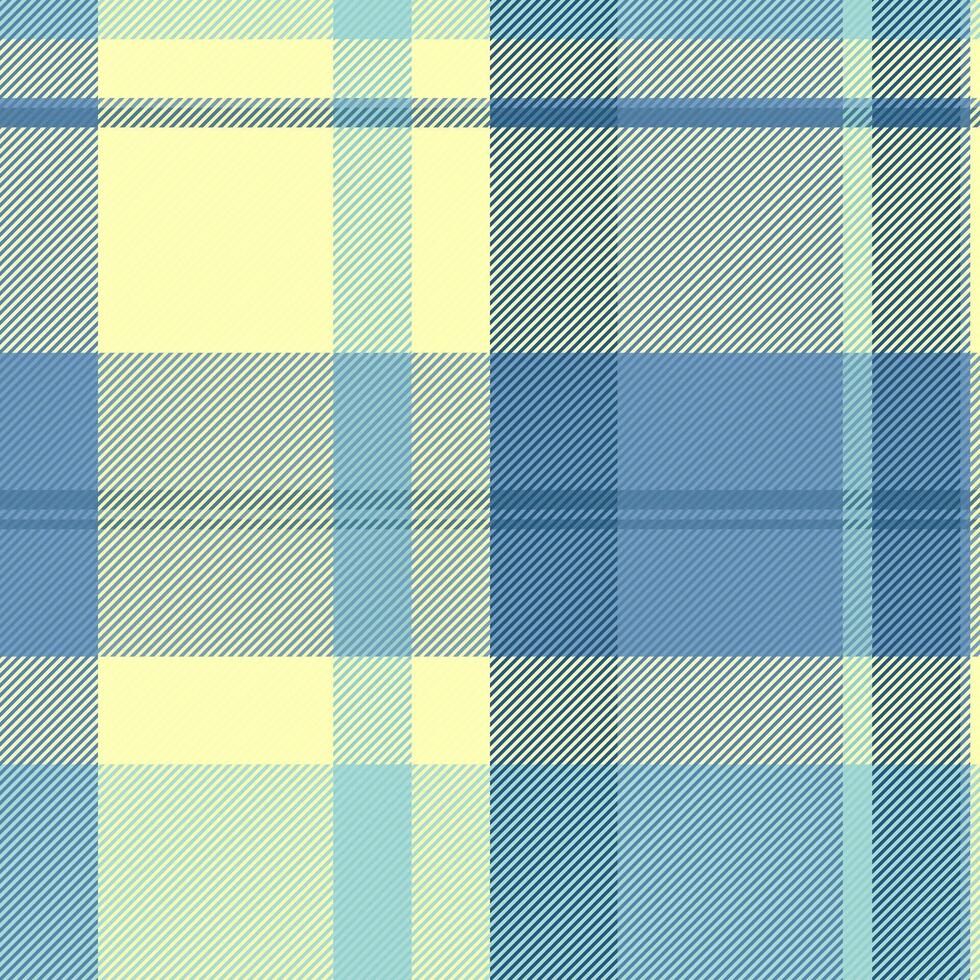 Part fabric check vector, fluffy plaid pattern texture. Decorate background seamless textile tartan in cyan and light colors. vector