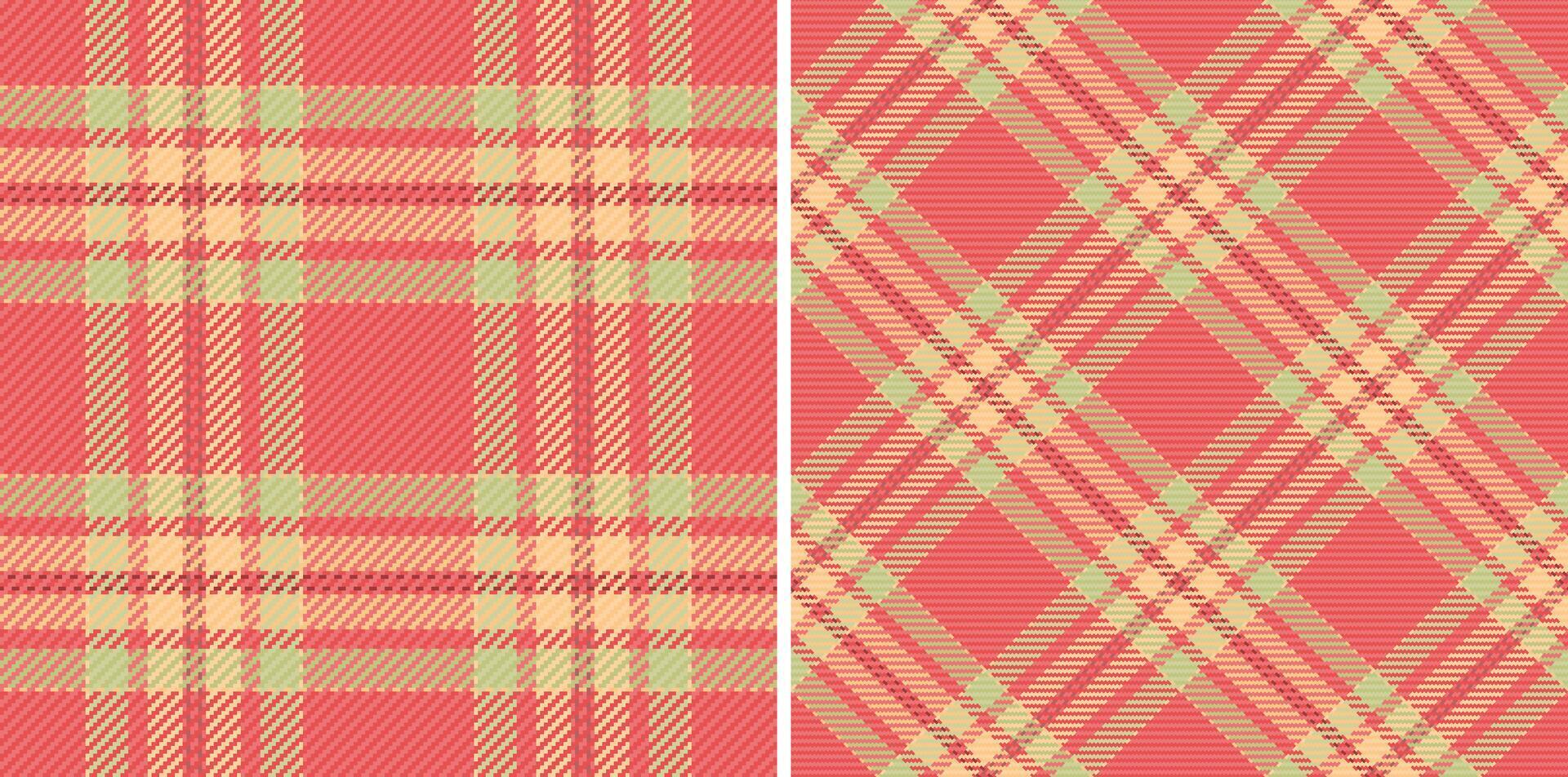 Pattern tartan textile of background seamless texture with a fabric vector plaid check. Set in fall colors for chic home decor ideas.