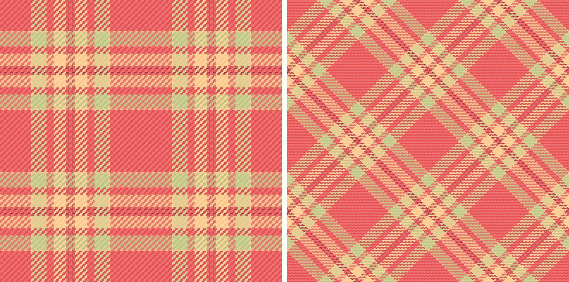Pattern tartan textile of background seamless texture with a fabric vector plaid check. Set in fall colors for chic home decor ideas.