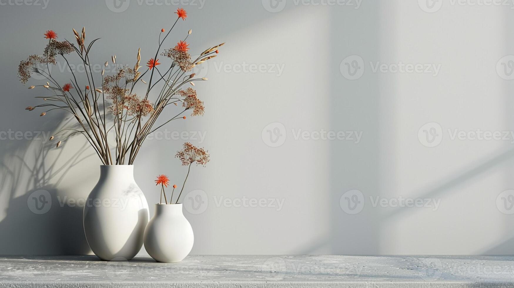 AI generated Abstract Pastel Podium 3D Gradient Studio Room with Cosmetic Beauty Products and Window Shadows photo