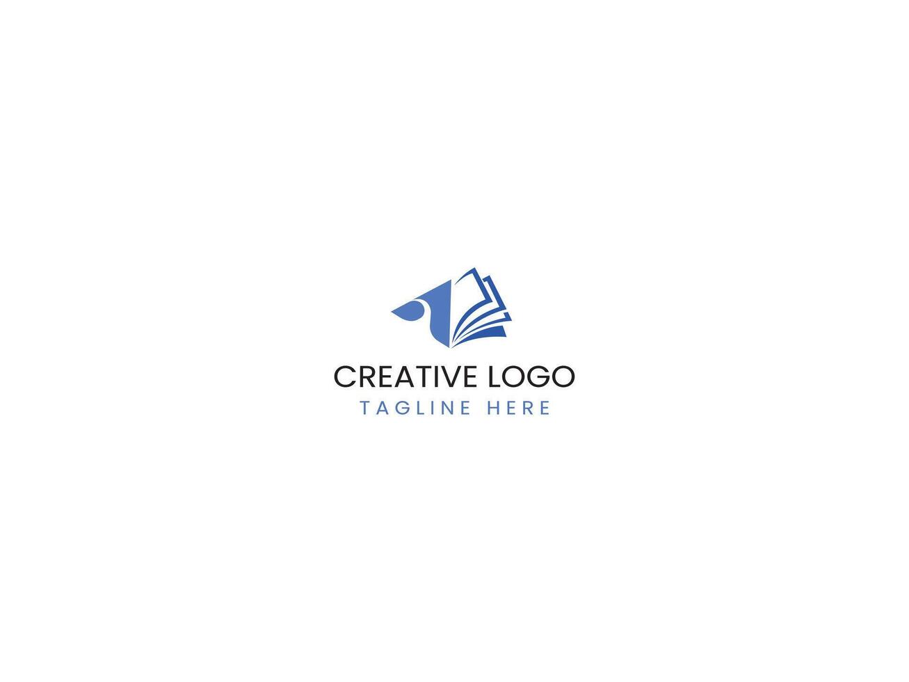 book letter logo design vector