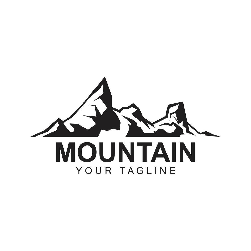 Mountain icon Logo Template Vector illustration design. logo suitable for travel, adventure, wilderness, and brand company