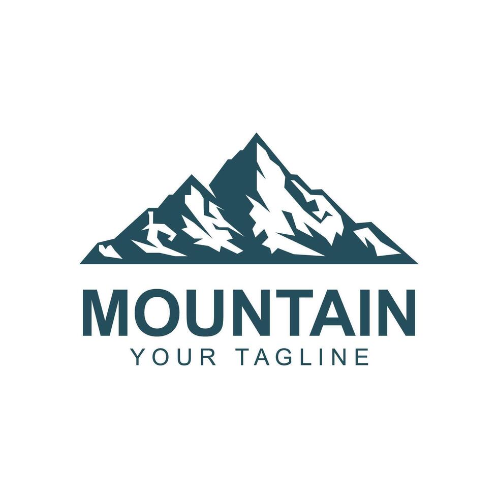 Mountain icon Logo Template Vector illustration design. logo suitable for travel, adventure, wilderness, and brand company