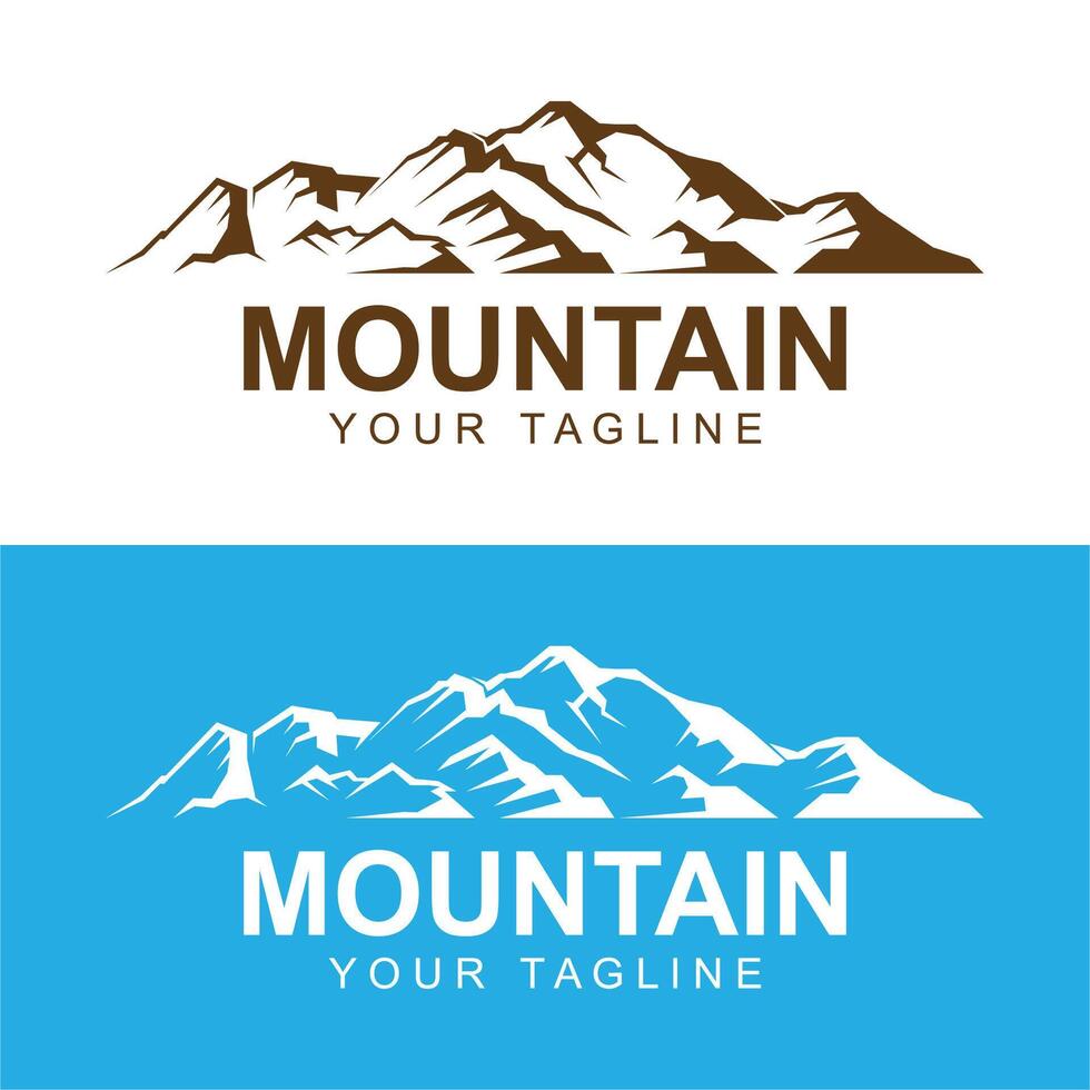 Mountain icon Logo Template Vector illustration design. logo suitable for travel, adventure, wilderness, and brand company