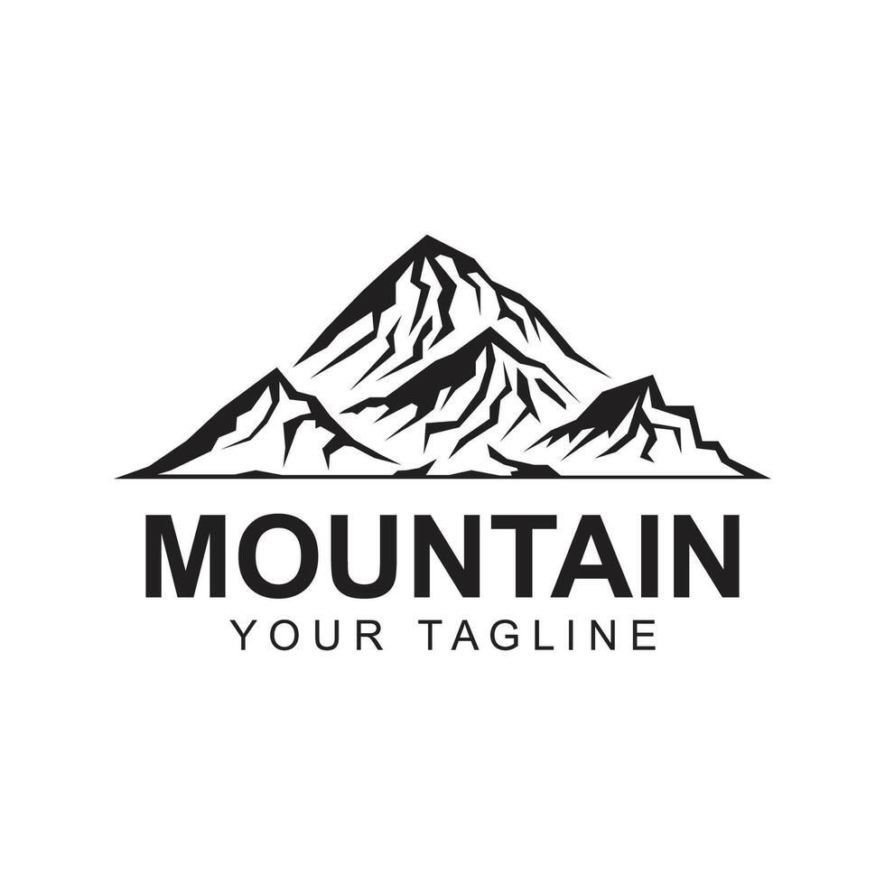 montaña icono logo modelo vector ilustración diseño. logo adecuado para viajar, aventura, desierto, y marca empresa