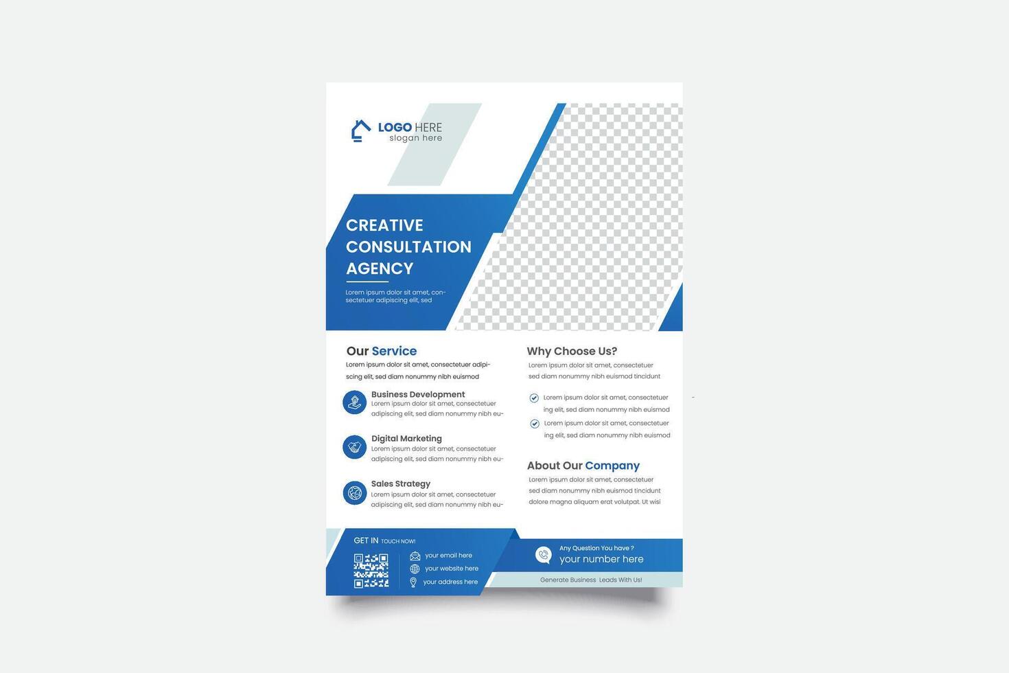 Modern Business Flyer Free Vector