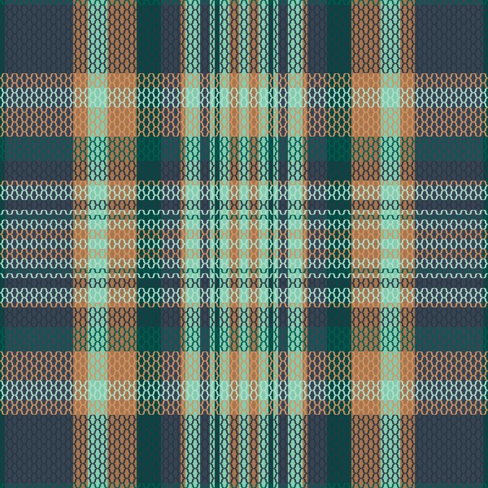 Tartan plaid pattern with texture and warm color. vector