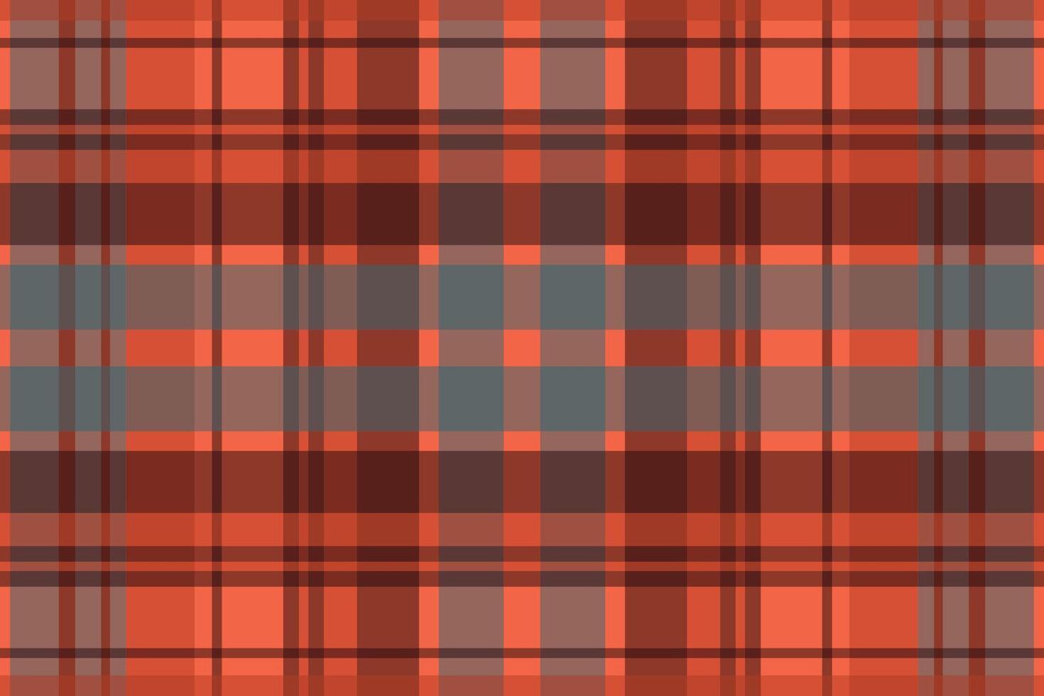 Tartan plaid pattern with texture and warm color. vector