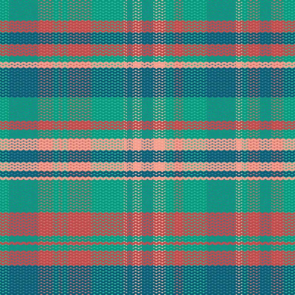 Tartan plaid pattern with texture and warm color. vector