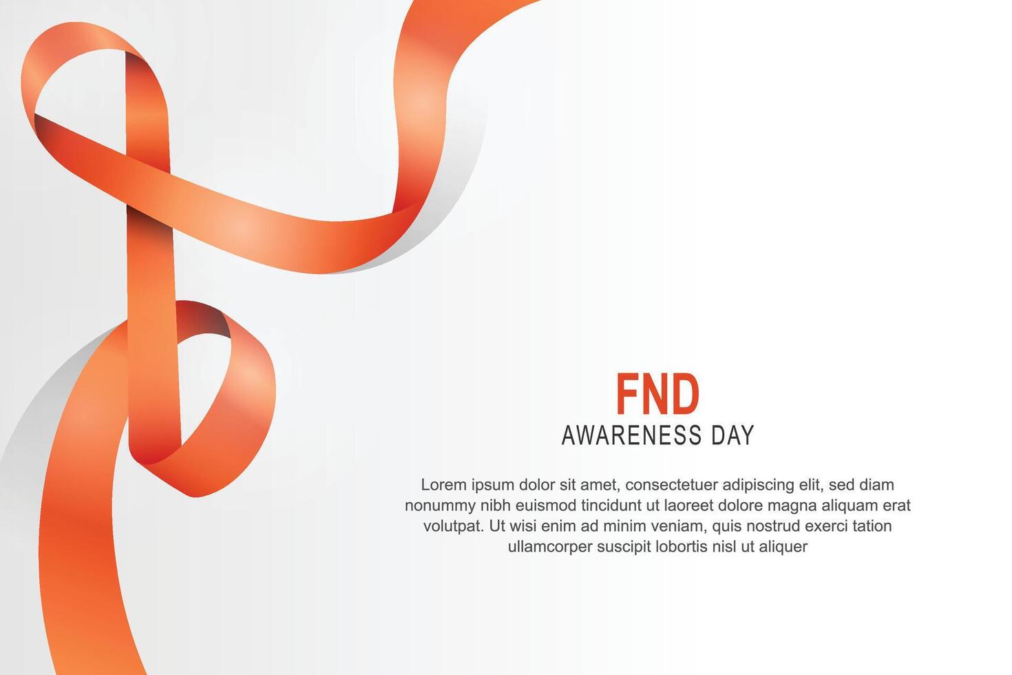 FND Awareness Day, Health background. vector