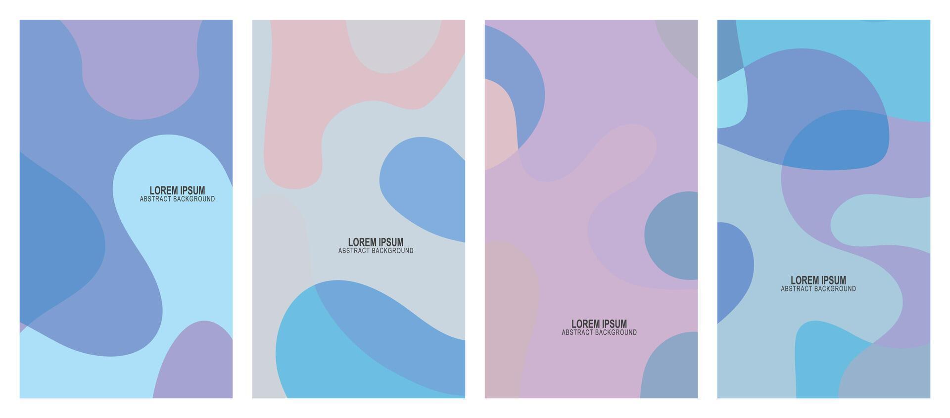 Abstract wavy set background. vector