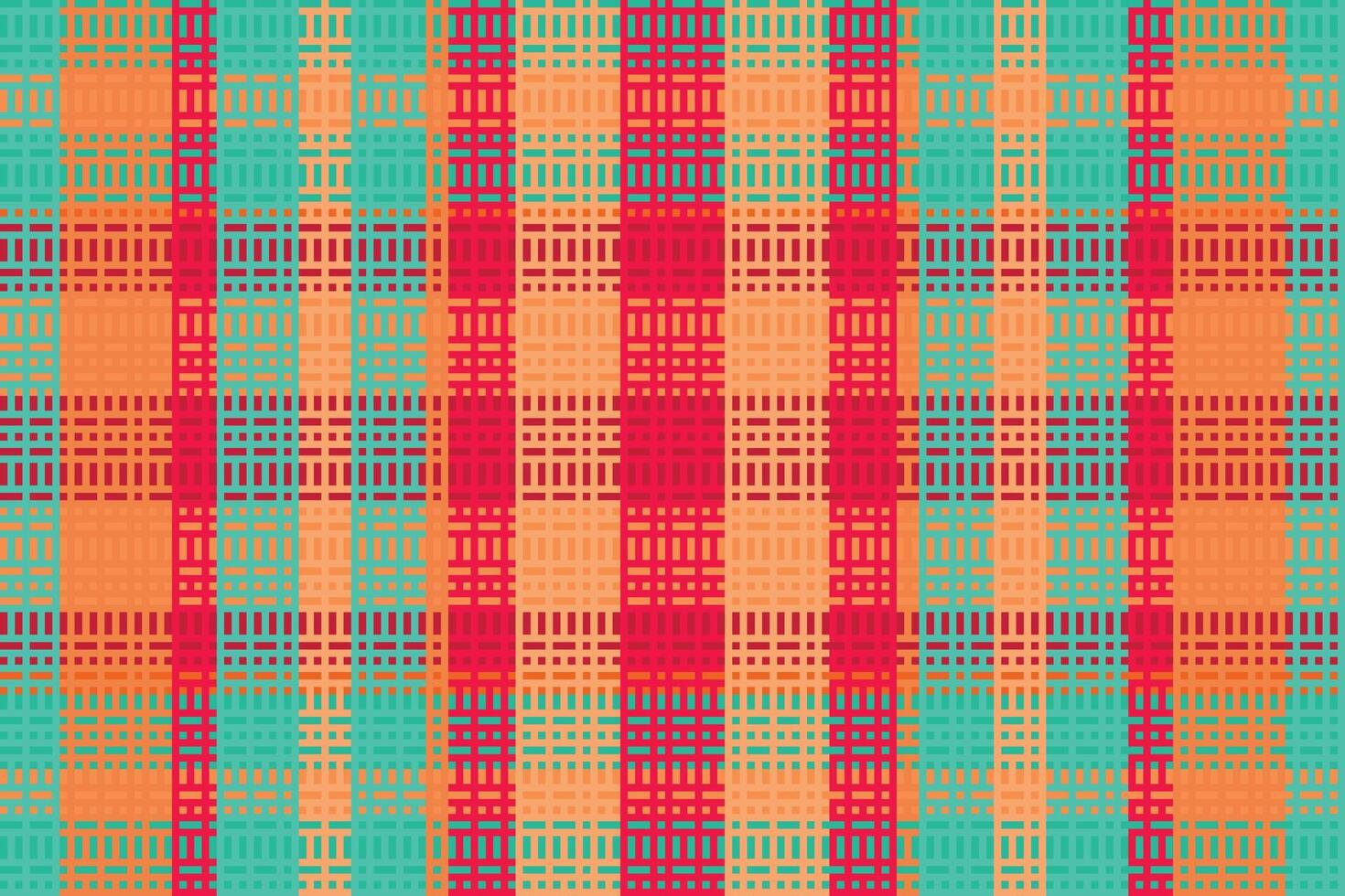 Tartan plaid pattern with texture and warm color. vector