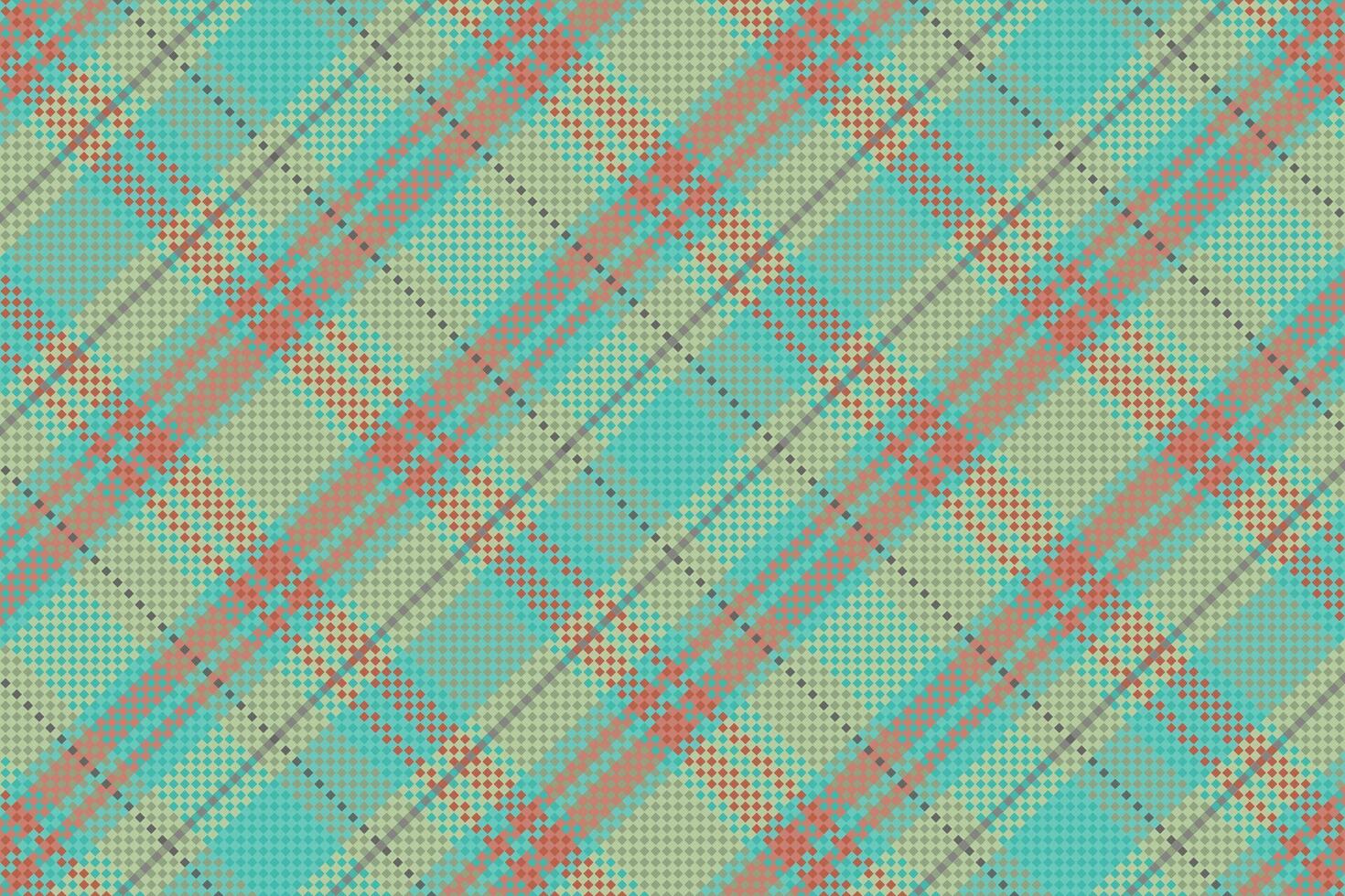 Tartan plaid pattern with texture and warm color. vector