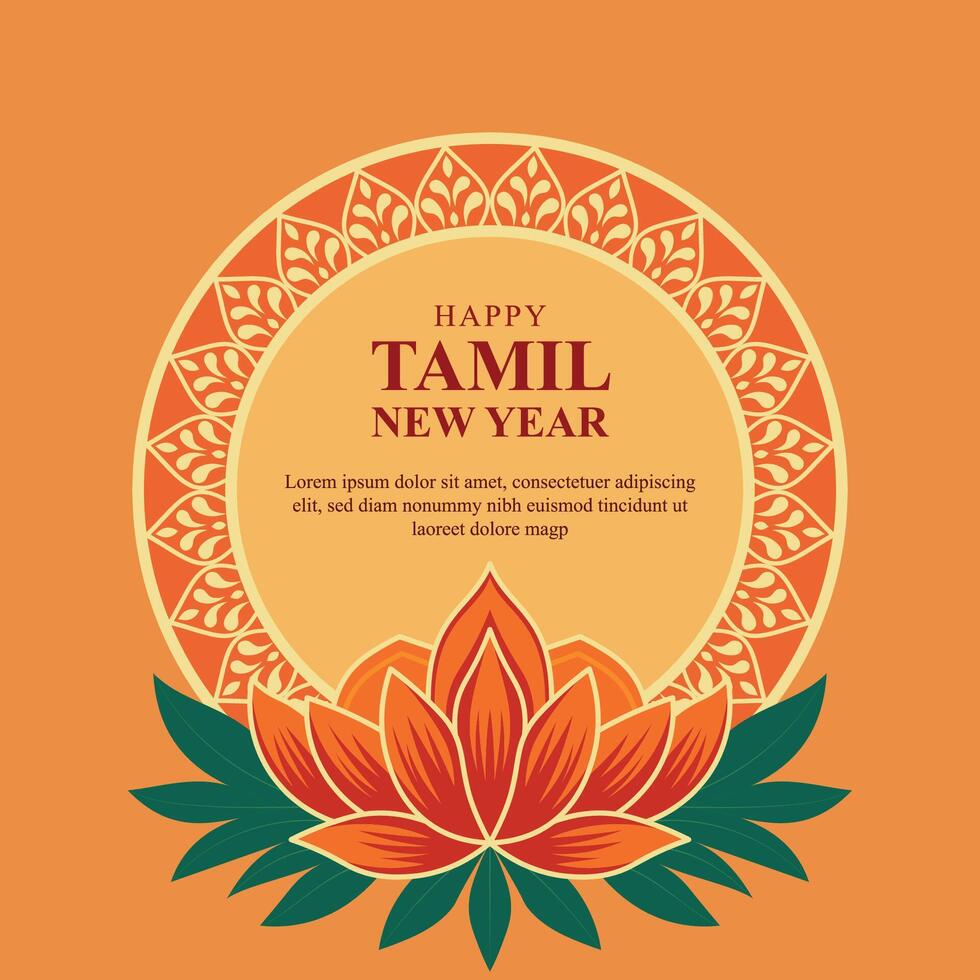 Tamil New Year background. vector