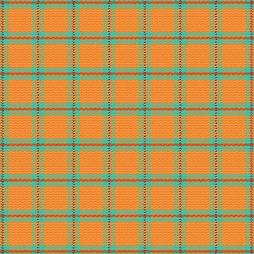 Tartan plaid pattern with texture and warm color. vector