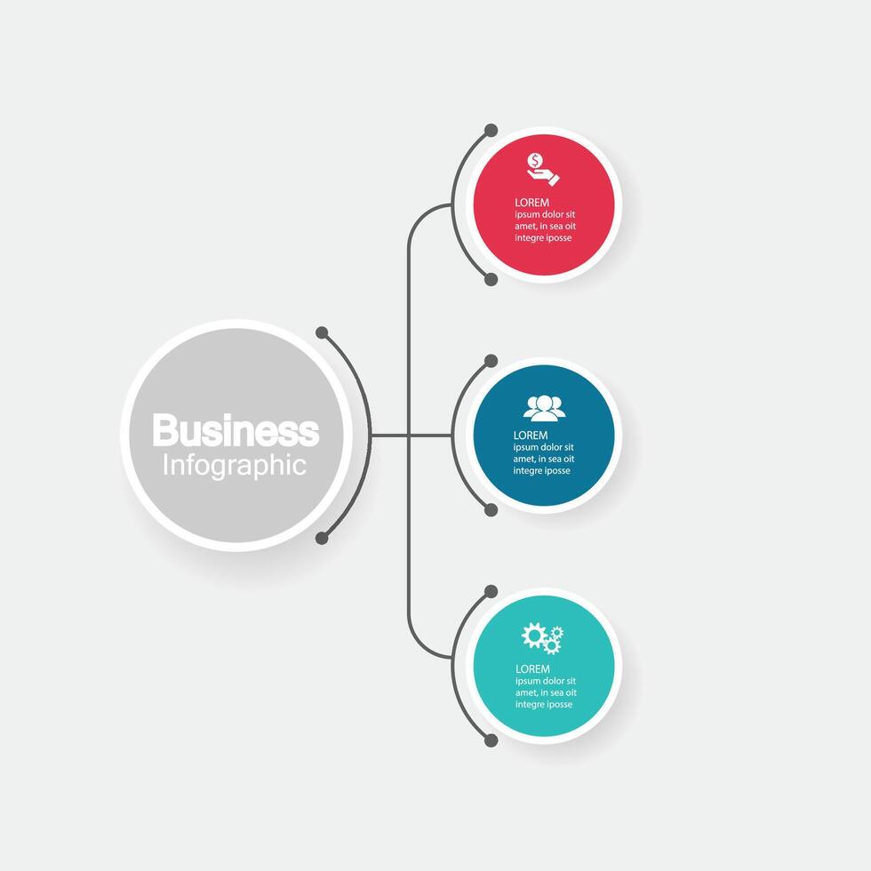 Infographic vector, graph. presentation. Business concepts, parts, steps, processes. Visualization of infographic data. Startup template. - Vector