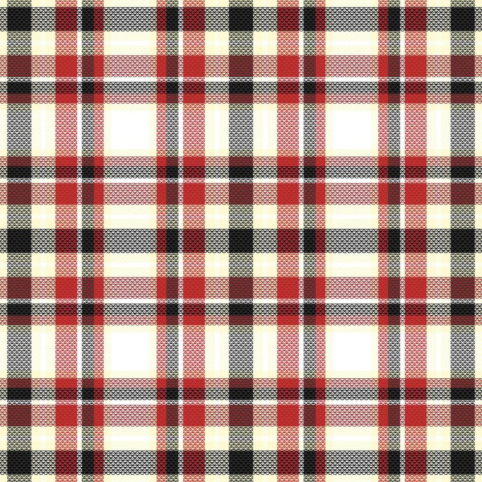 Tartan plaid pattern with texture and warm color. vector