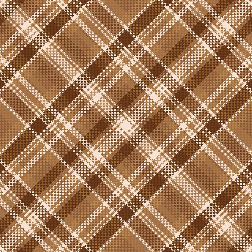 Tartan plaid pattern with texture and warm color. vector