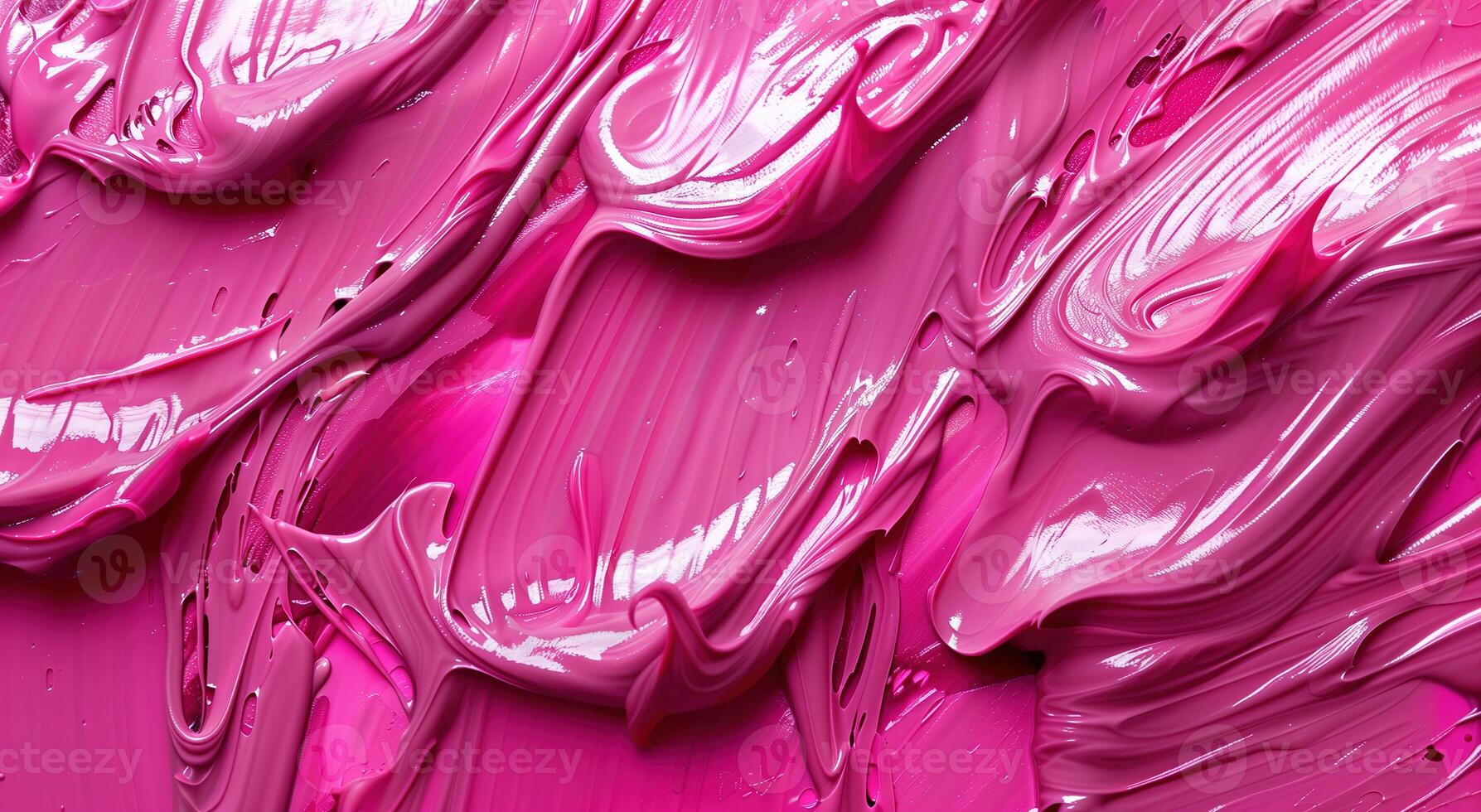 AI generated a pink acrylic painting on canvas photo