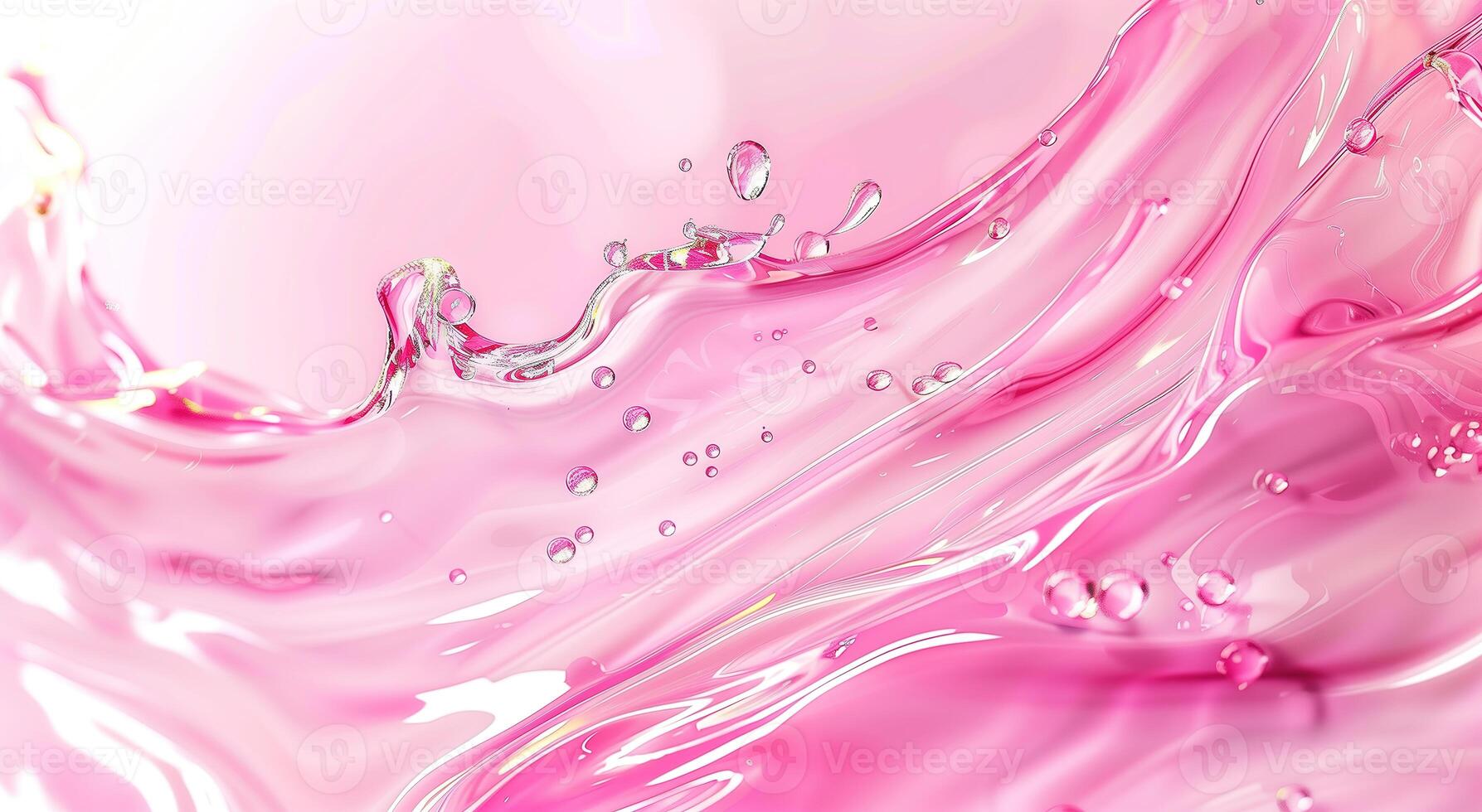 AI generated Liquid pink abstract oil painting on canvas, acrylic texture background, rough brushstrokes of paint photo