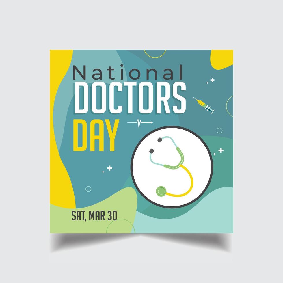 Happy International doctor's day Design Template vector