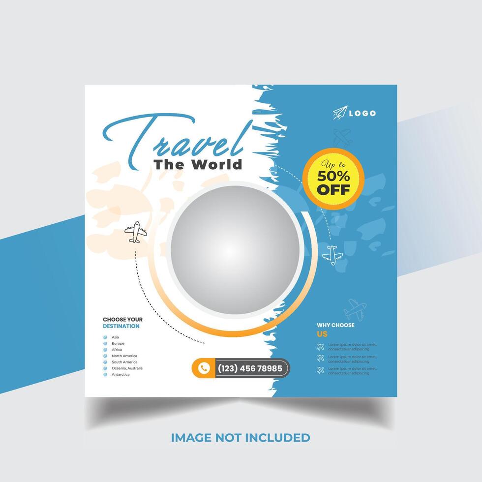 Travel Flyer Design vector