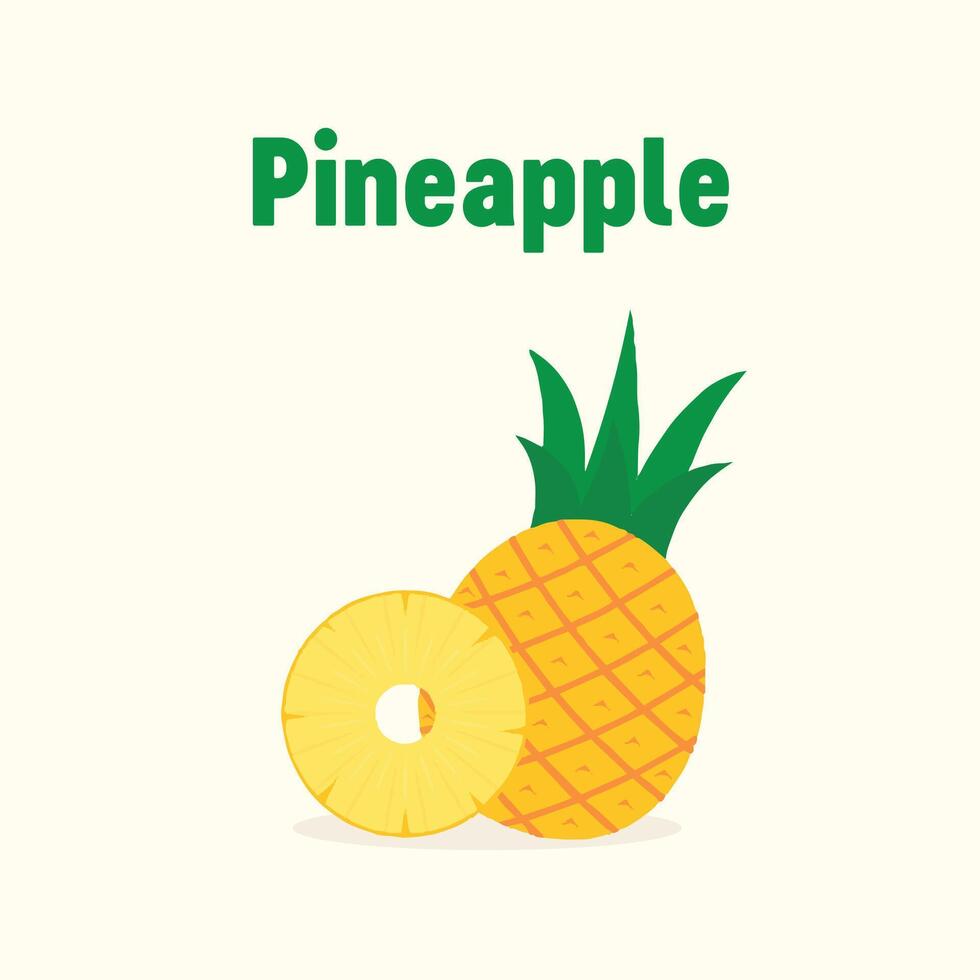 Pineapple Modern Vector Icon Illustration